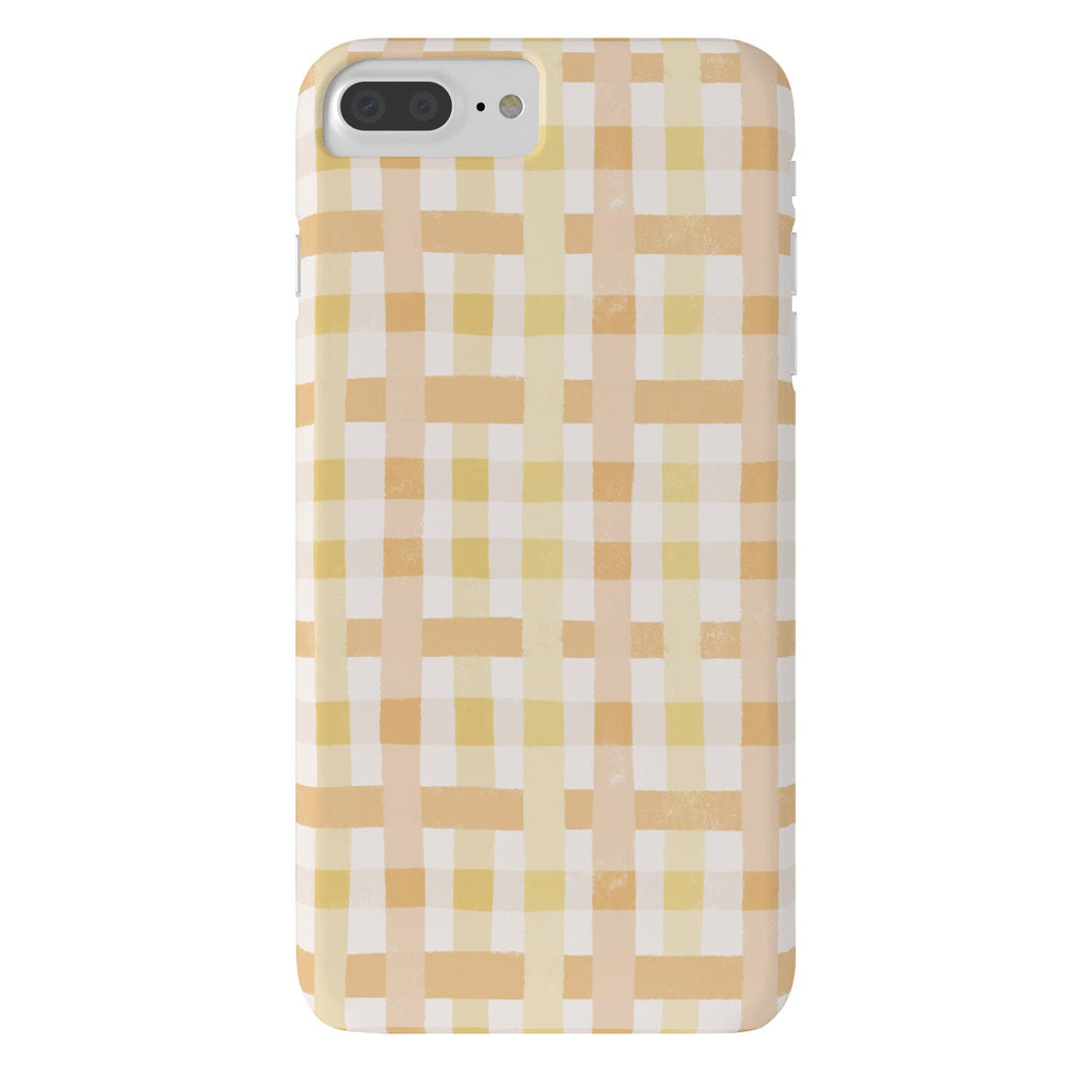 Menina Lisboa Yellow Pink Gingham Phone Case