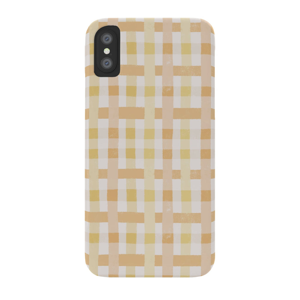 Menina Lisboa Yellow Pink Gingham Phone Case