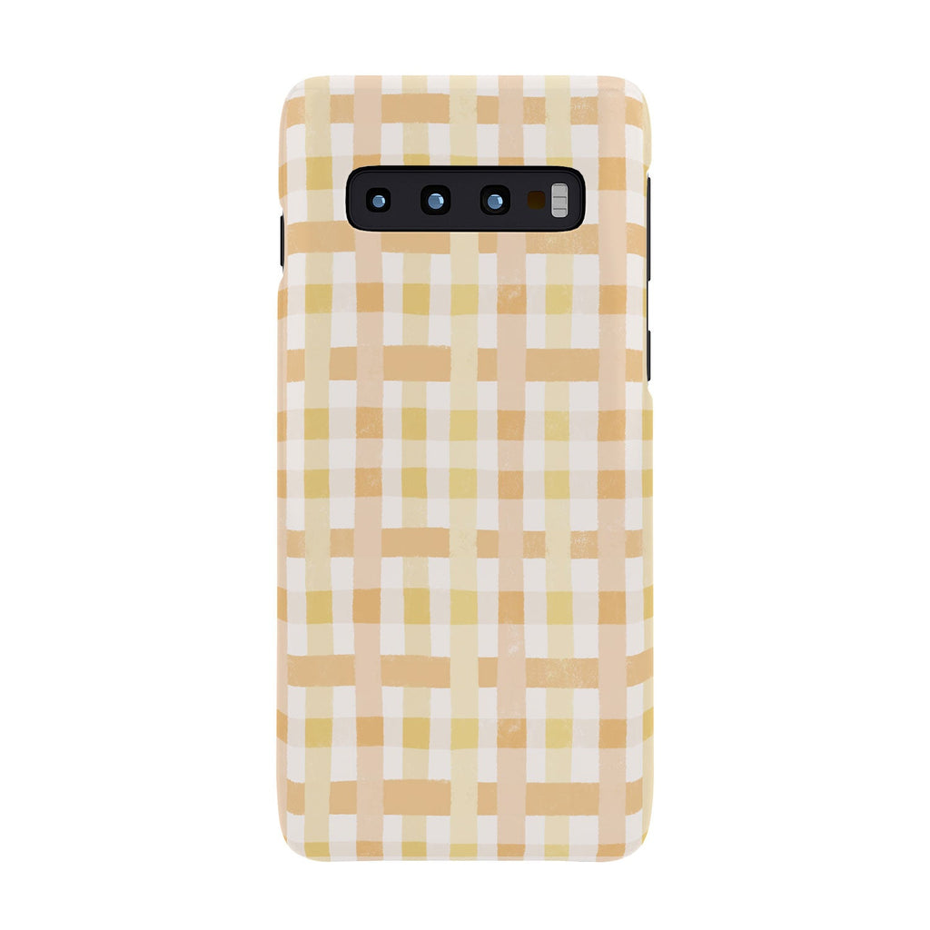 Menina Lisboa Yellow Pink Gingham Phone Case