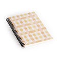 Menina Lisboa Yellow Pink Gingham Spiral Notebook