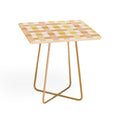 Menina Lisboa Yellow Pink Gingham Side Table