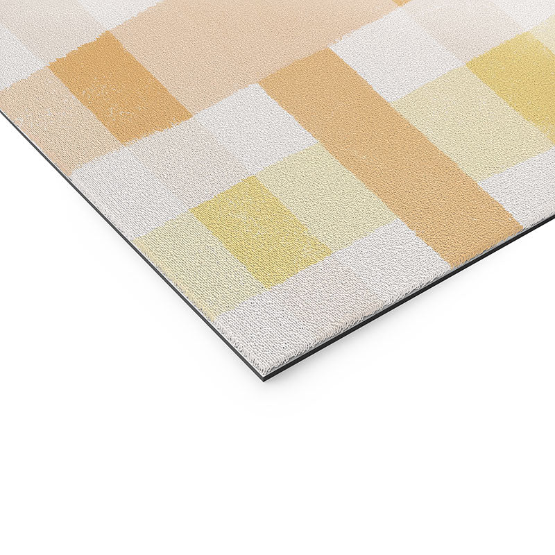 Menina Lisboa Yellow Pink Gingham Welcome Mat