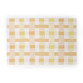 Menina Lisboa Yellow Pink Gingham Welcome Mat