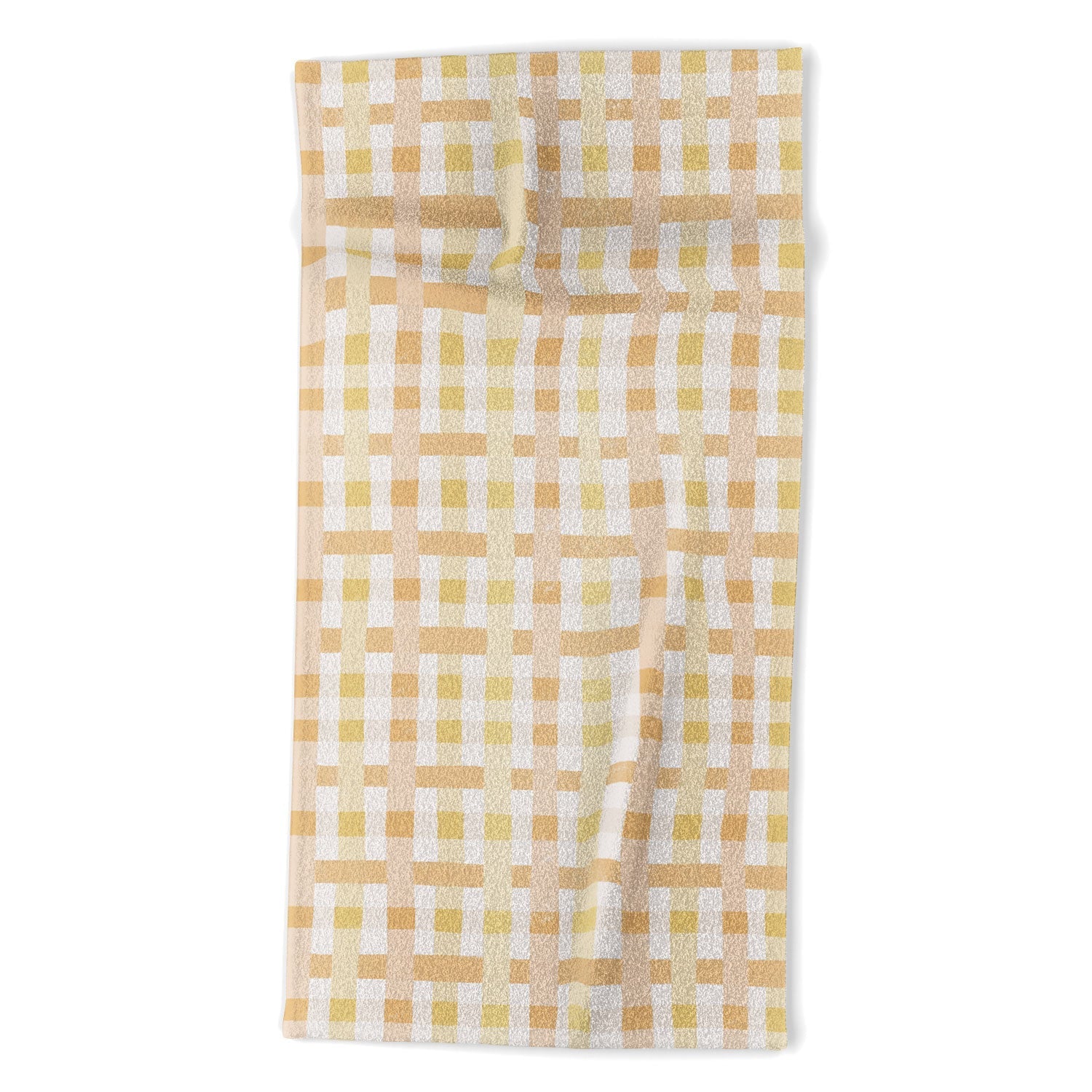 Menina Lisboa Yellow Pink Gingham Beach Towel