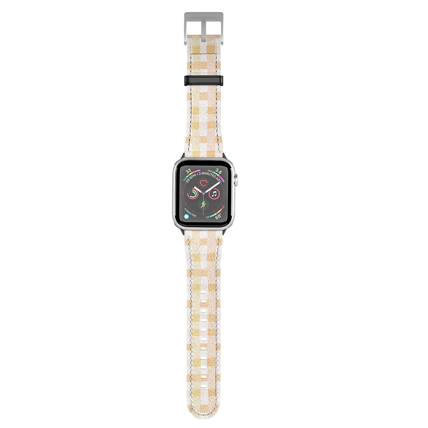Menina Lisboa Yellow Pink Gingham Apple Watch Band