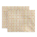 Menina Lisboa Yellow Pink Gingham Desk Mat