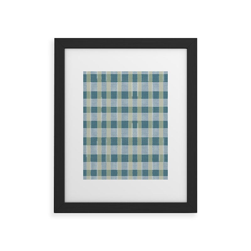 Marta Barragan Camarasa Country Style Checks Framed Art Print