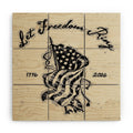 DENY Designs Let Freedom Ring Block Wood Wall Mural
