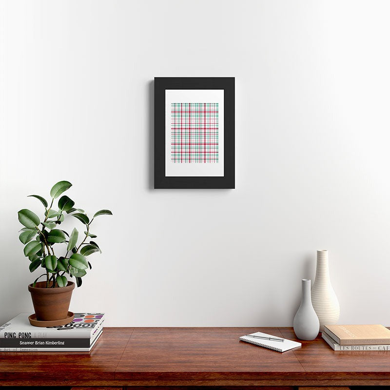 Lisa Argyropoulos Merry Vintage Plaid Framed Art Print