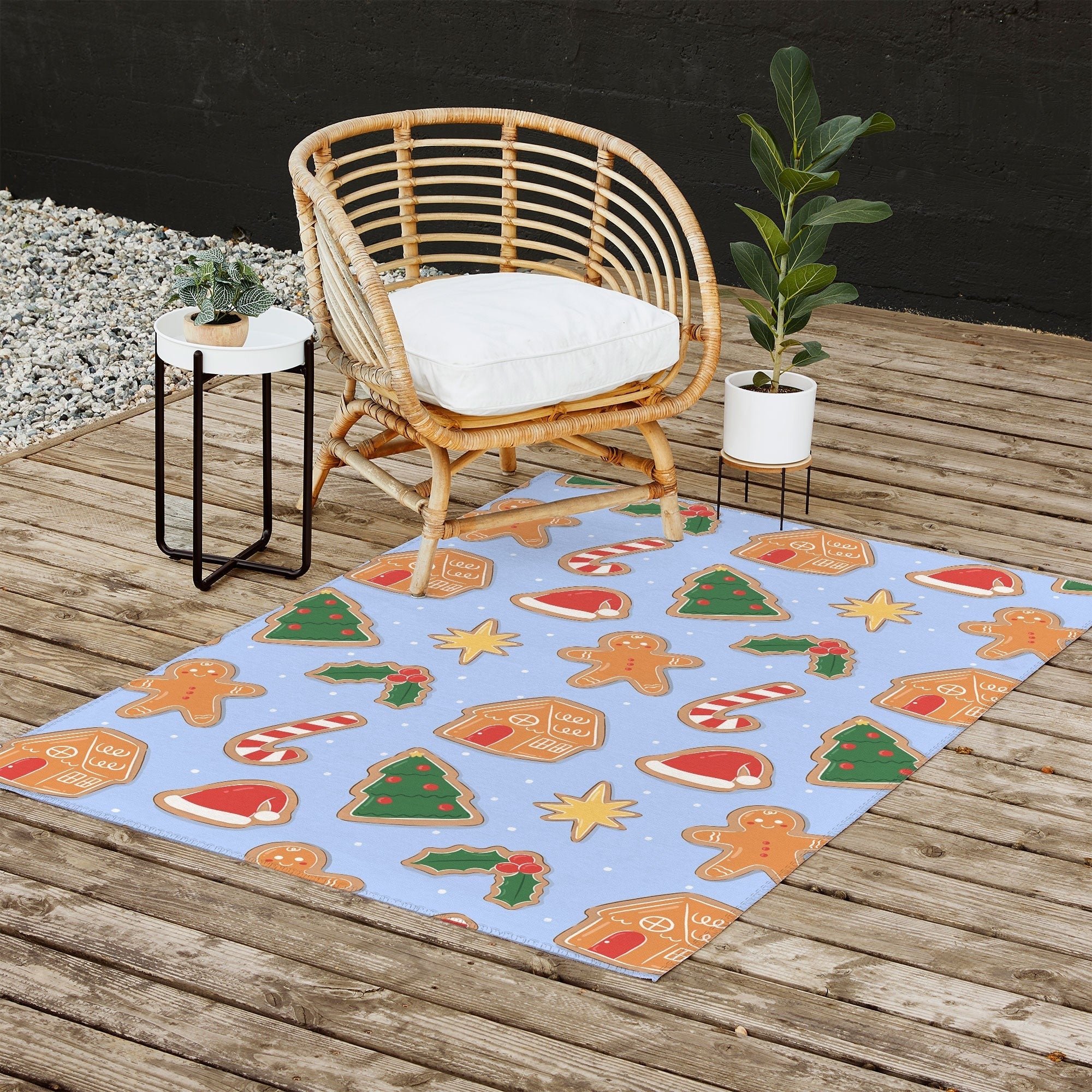 Love_Ryming Christmas Cookies Outdoor Rug