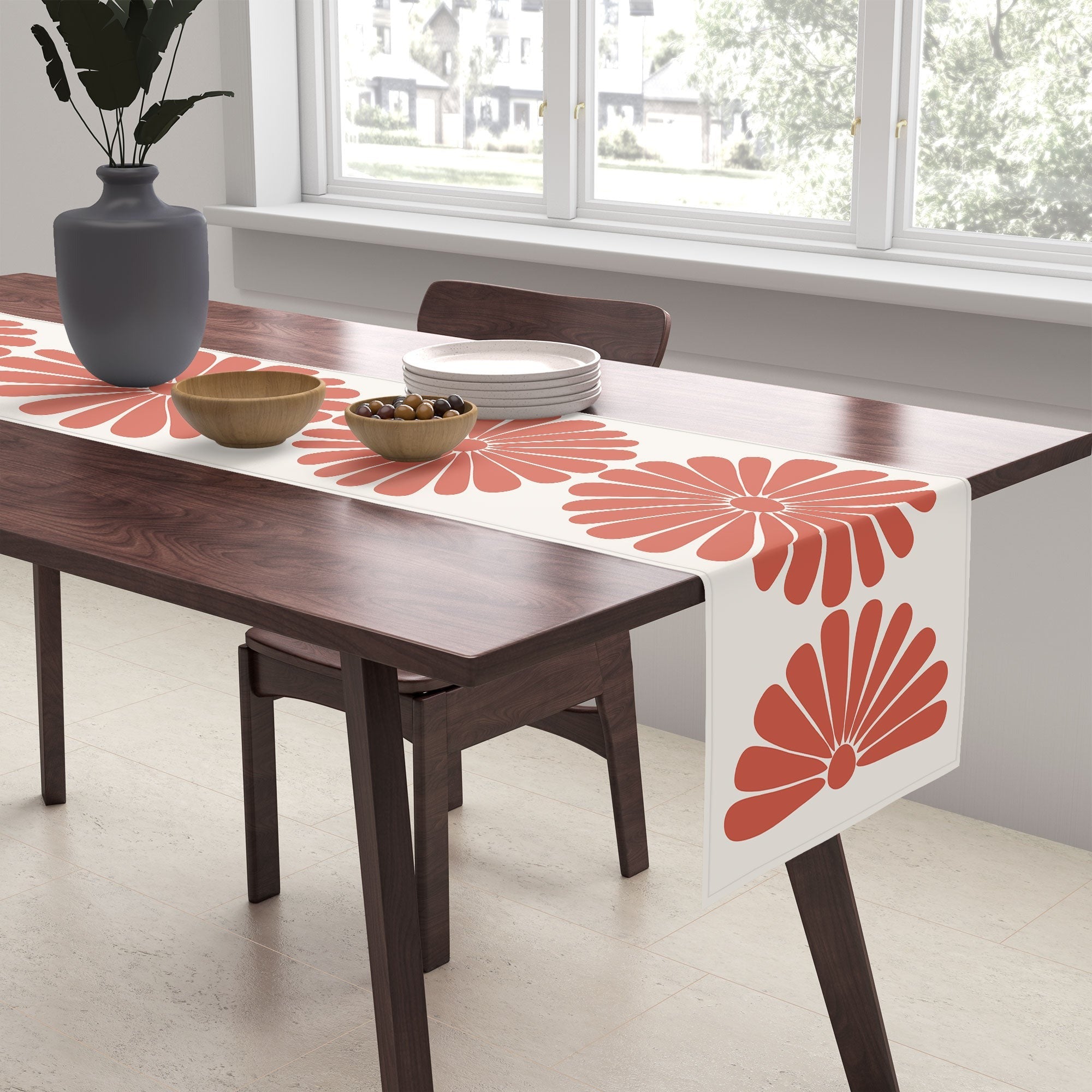 Colour Poems Retro Daisy III Table Runner