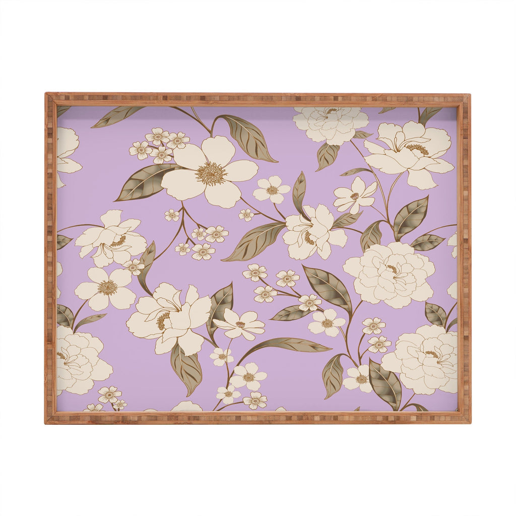 Gabriela Fuente Roberta lilac Rectangular Tray