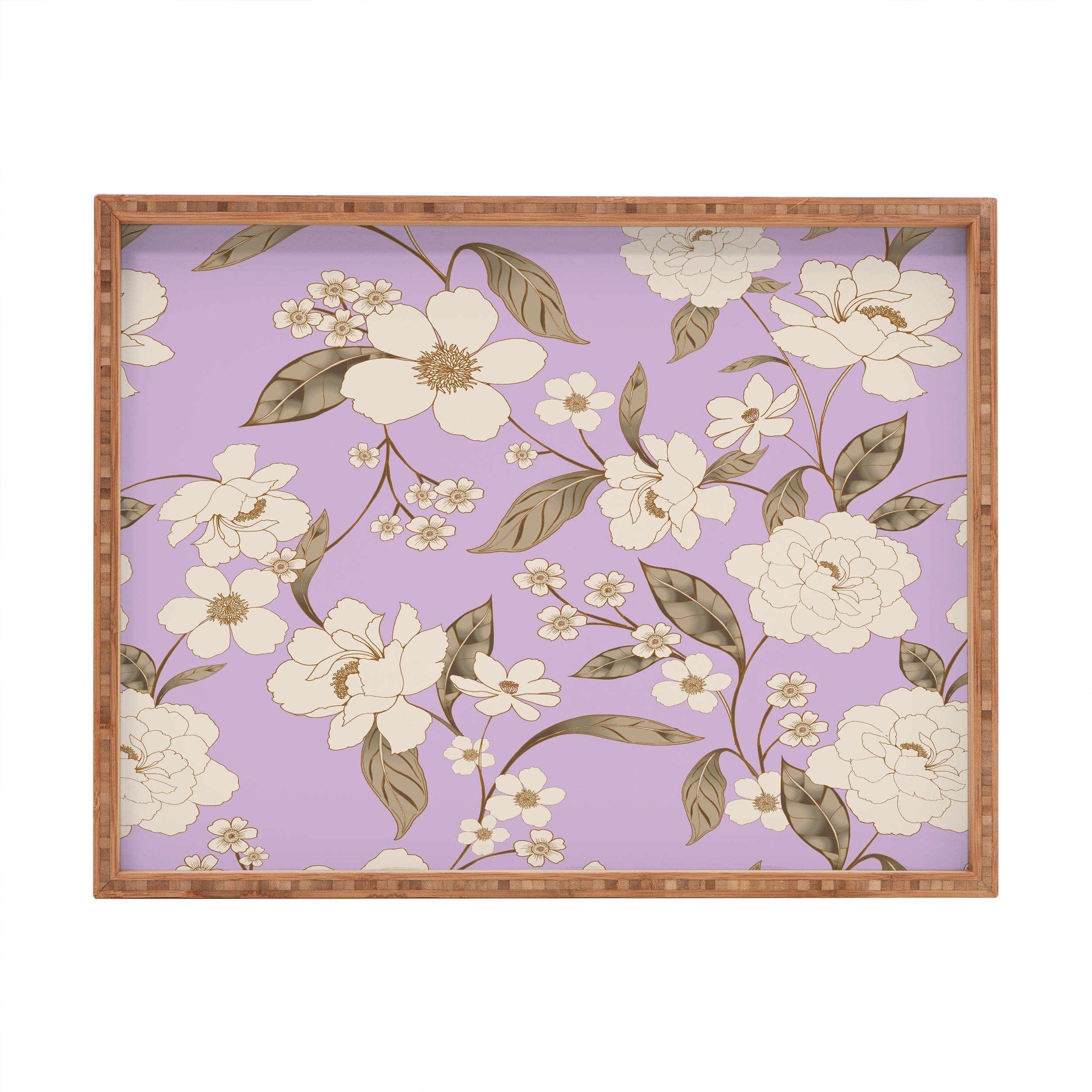 Gabriela Fuente Roberta lilac Rectangular Tray