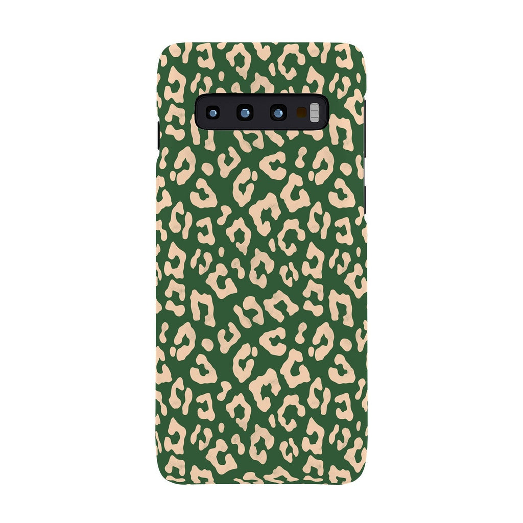 Avenie BR Cheetah Print In Green Phone Case