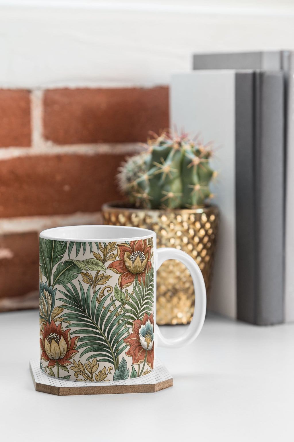 Marta Barragan Camarasa Retro Jungle Garden Coffee Mug