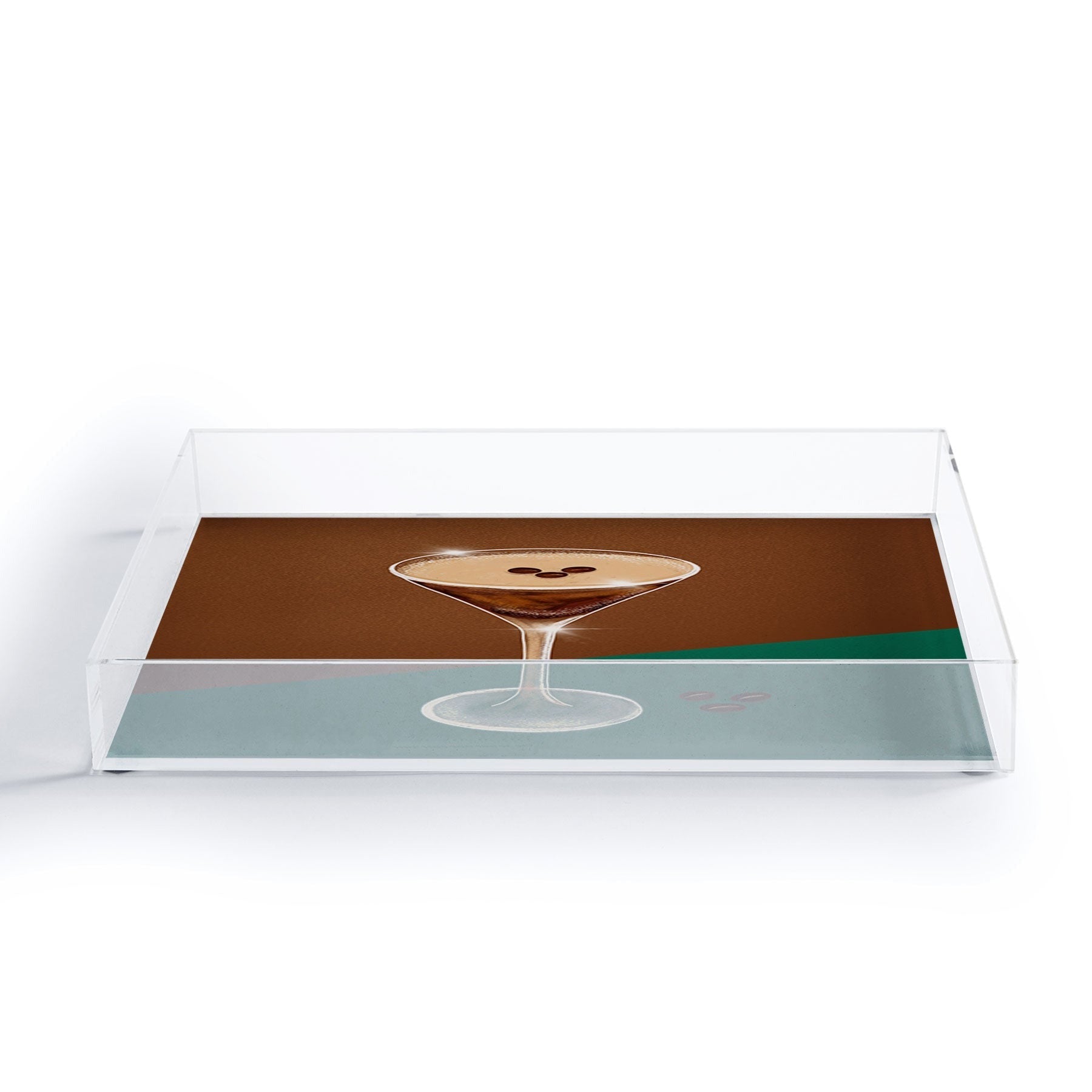 Design by Spark Expresso Martini Coffee Beans Acrylic Tray