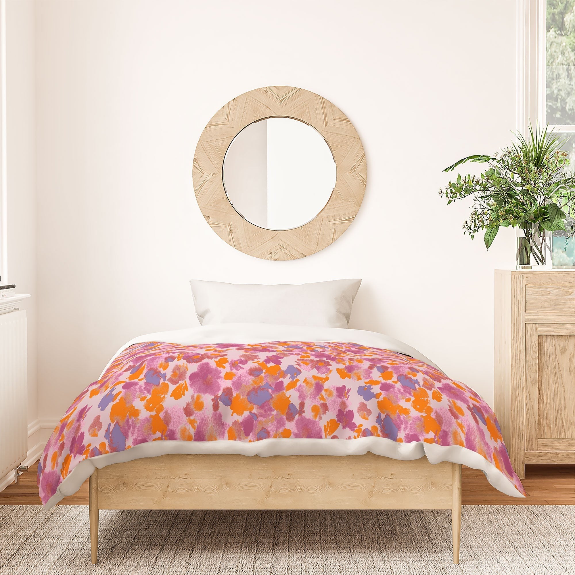 Gabriela Fuente Day Dreaming Watercolor Pink Duvet Cover