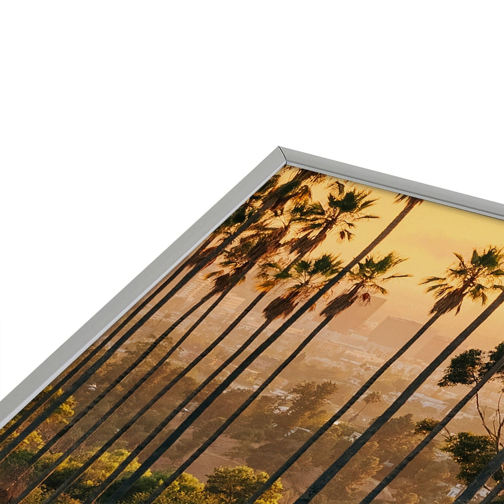 Gal Design Sunset Blvd Square Metal Framed Art Print