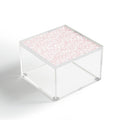 Mieken Petra Designs ditsytoilefloral pink Acrylic Box