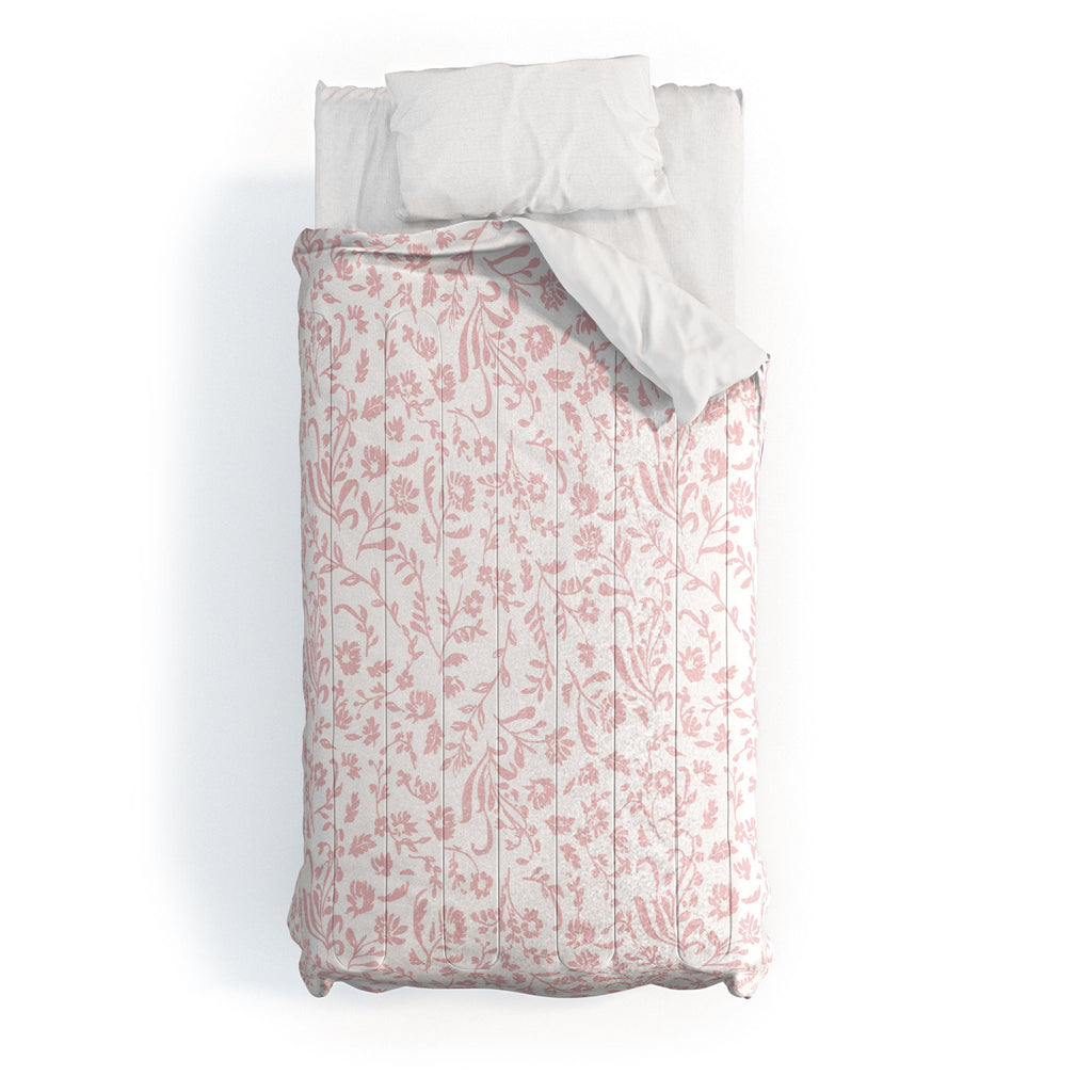 Mieken Petra Designs ditsytoilefloral pink Comforter
