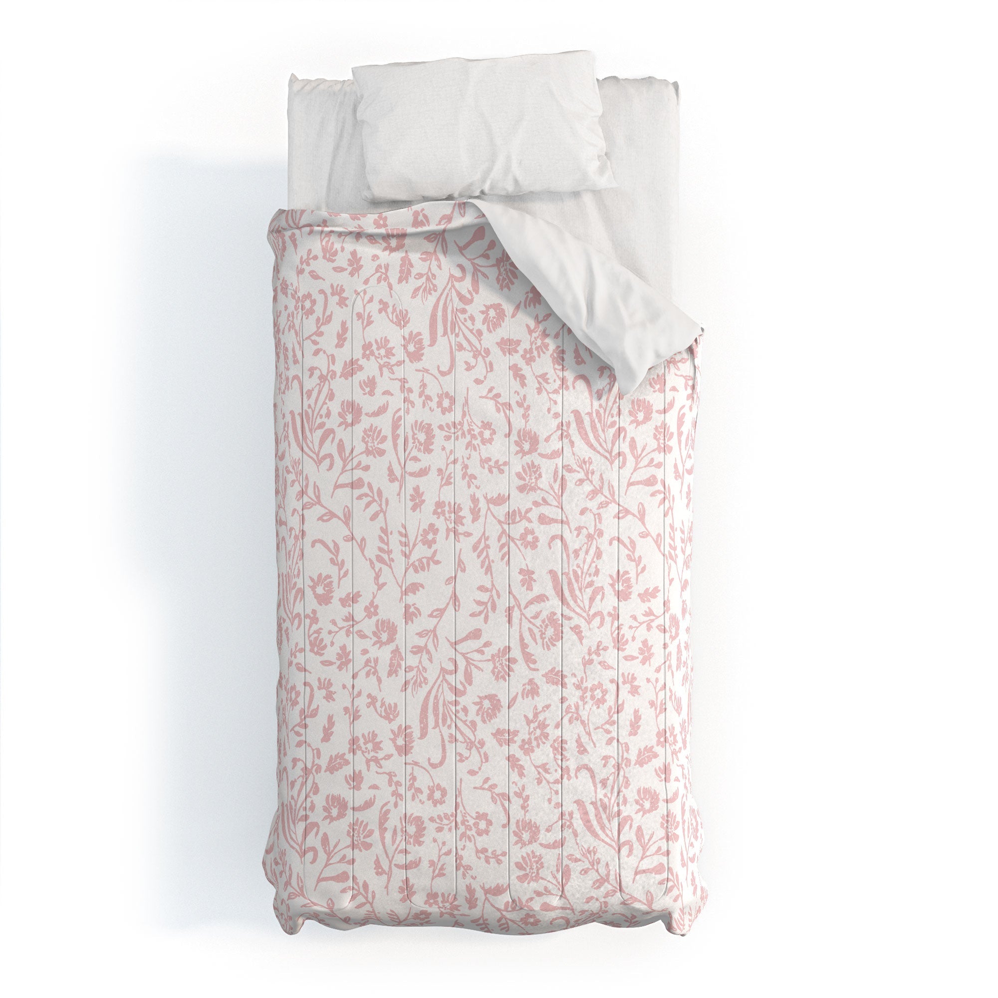 Mieken Petra Designs ditsytoilefloral pink Comforter
