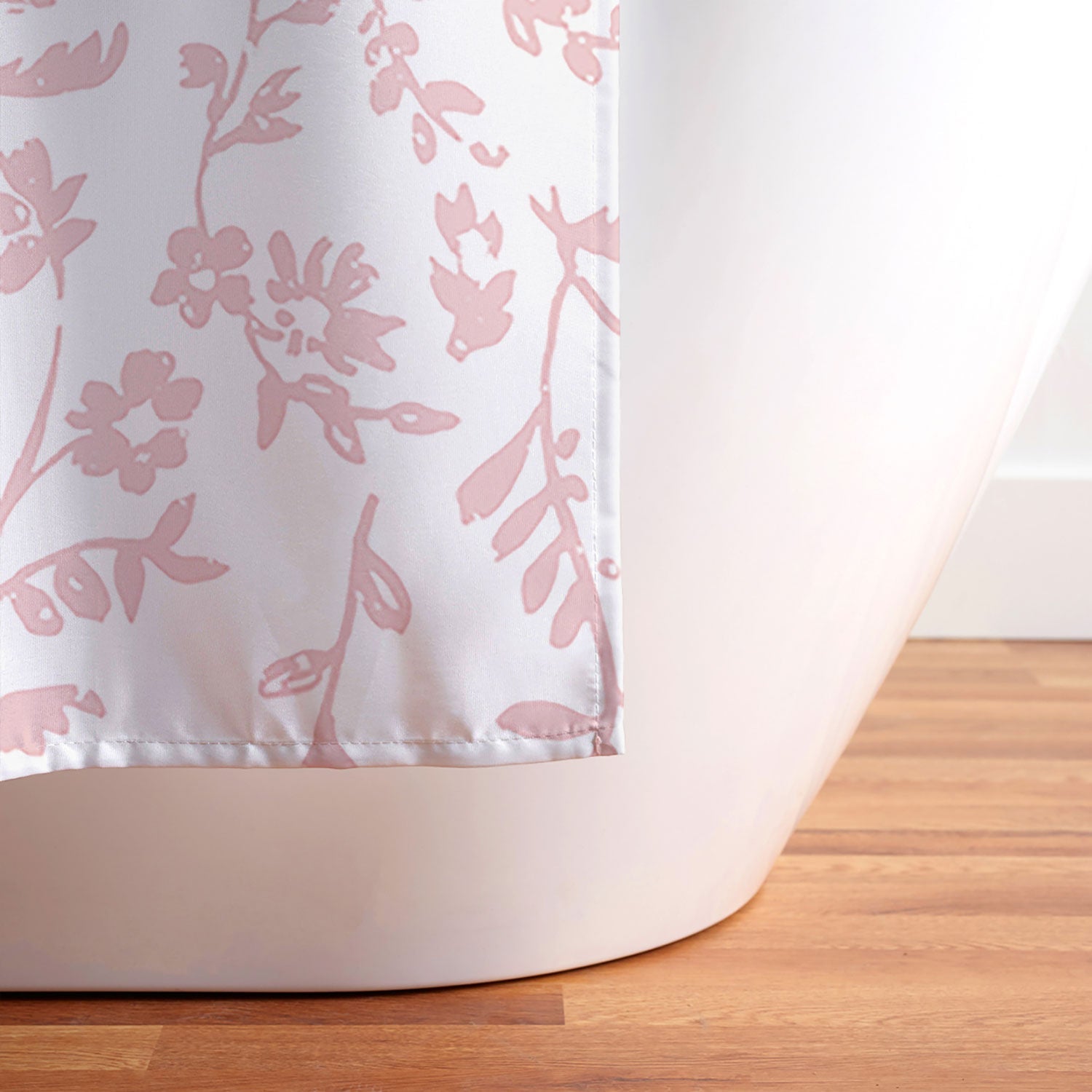 Mieken Petra Designs ditsytoilefloral pink Shower Curtain