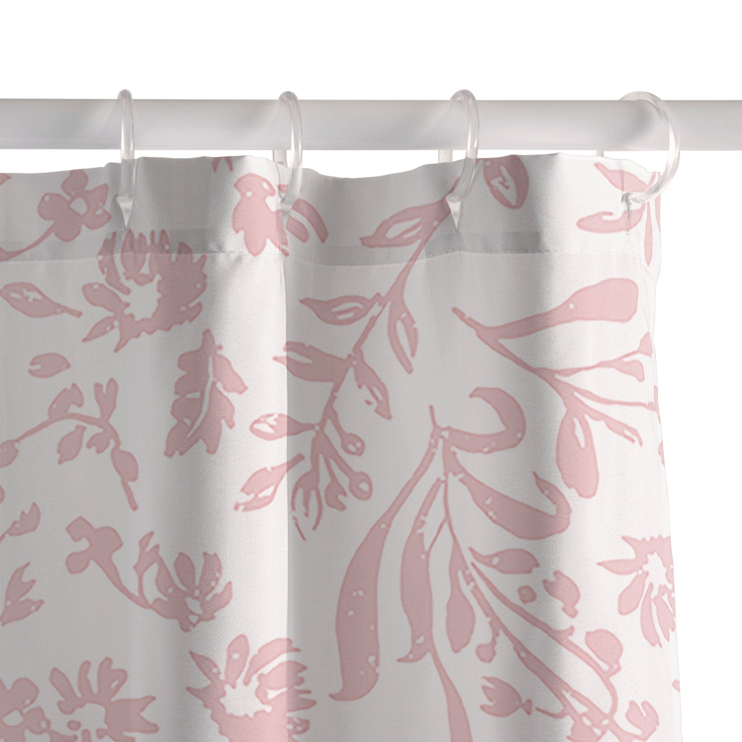 Mieken Petra Designs ditsytoilefloral pink Shower Curtain