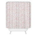 Mieken Petra Designs ditsytoilefloral pink Shower Curtain