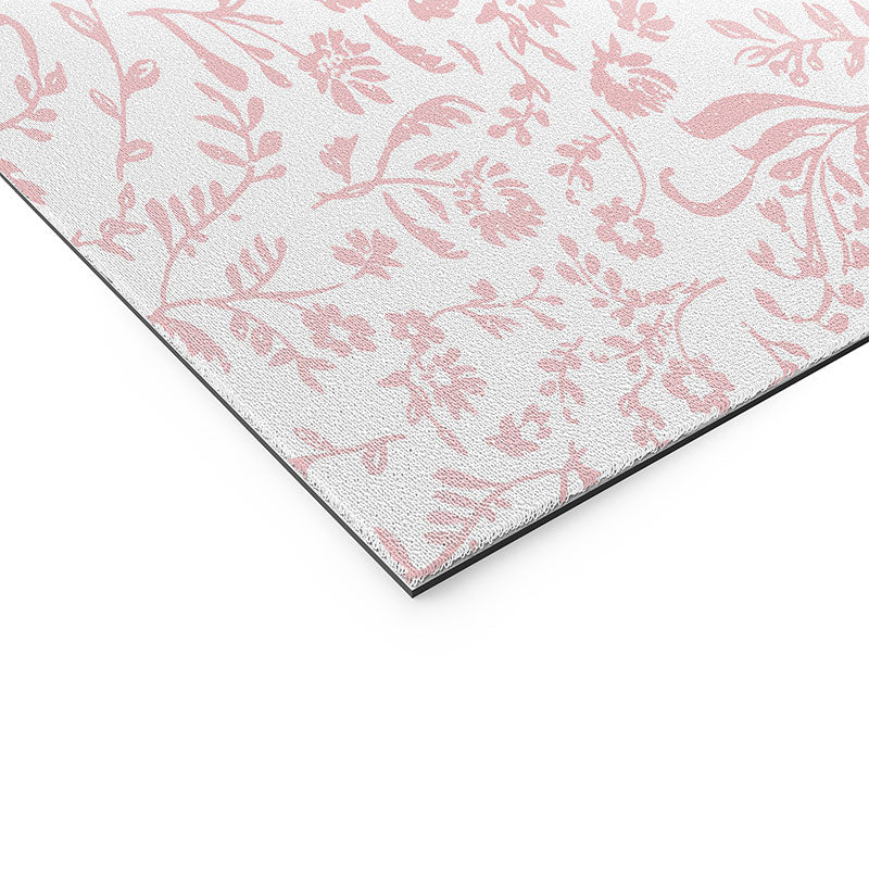 Mieken Petra Designs ditsytoilefloral pink Welcome Mat