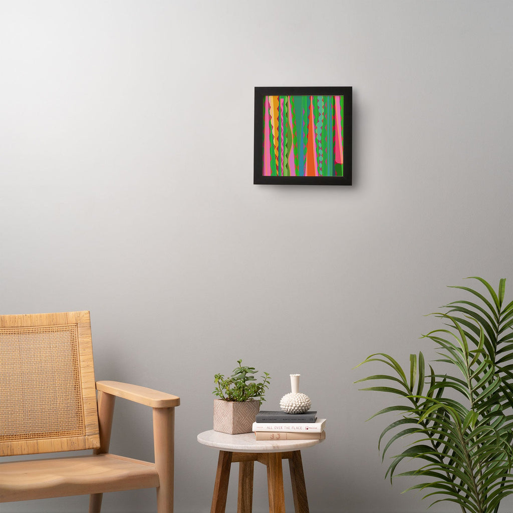 Mirimo Bazaar Brazil Green Framed Wall Art