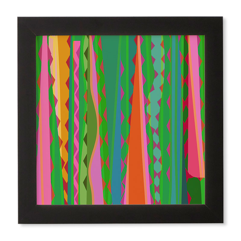 Mirimo Bazaar Brazil Green Framed Wall Art