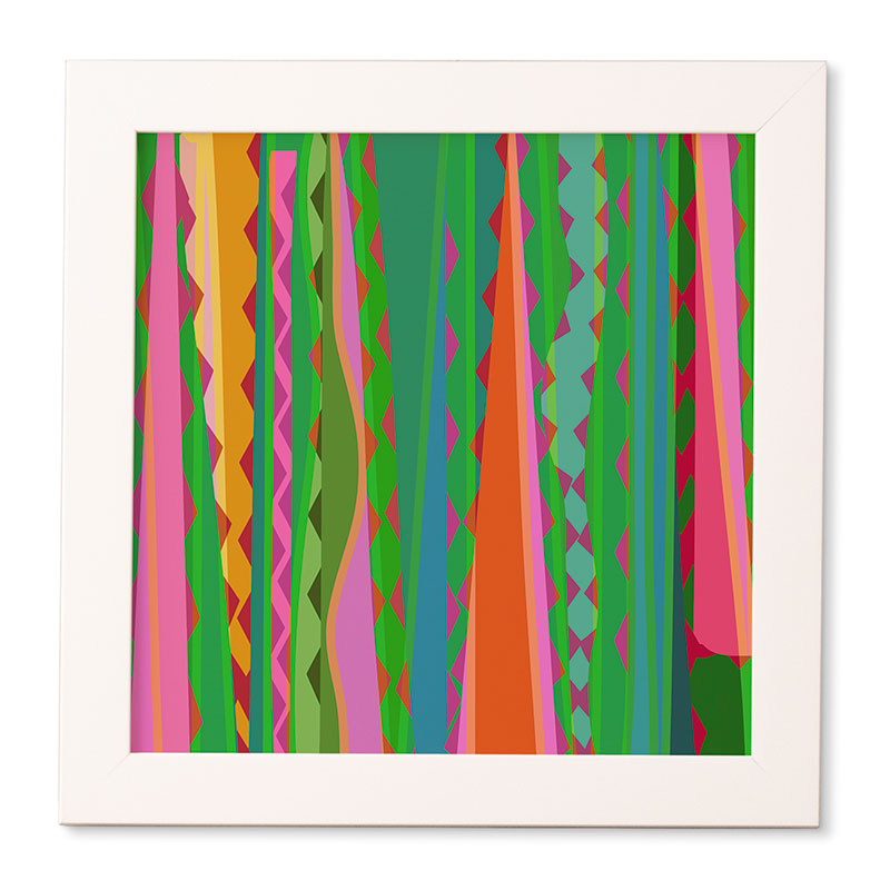 Mirimo Bazaar Brazil Green Framed Wall Art