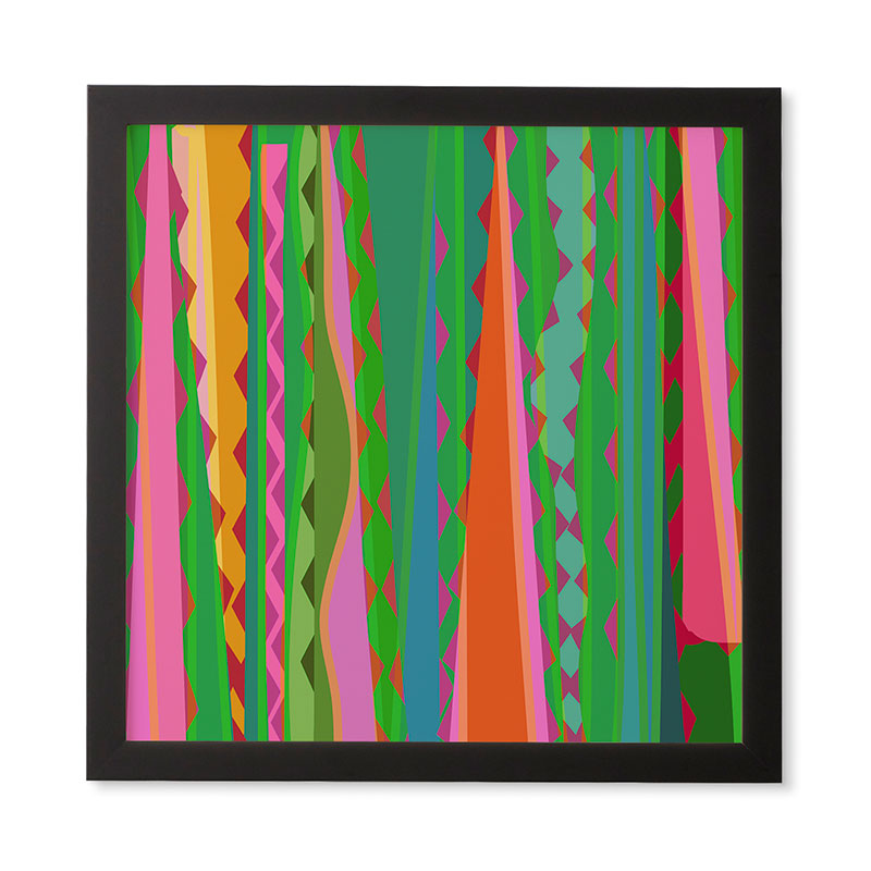 Mirimo Bazaar Brazil Green Framed Wall Art