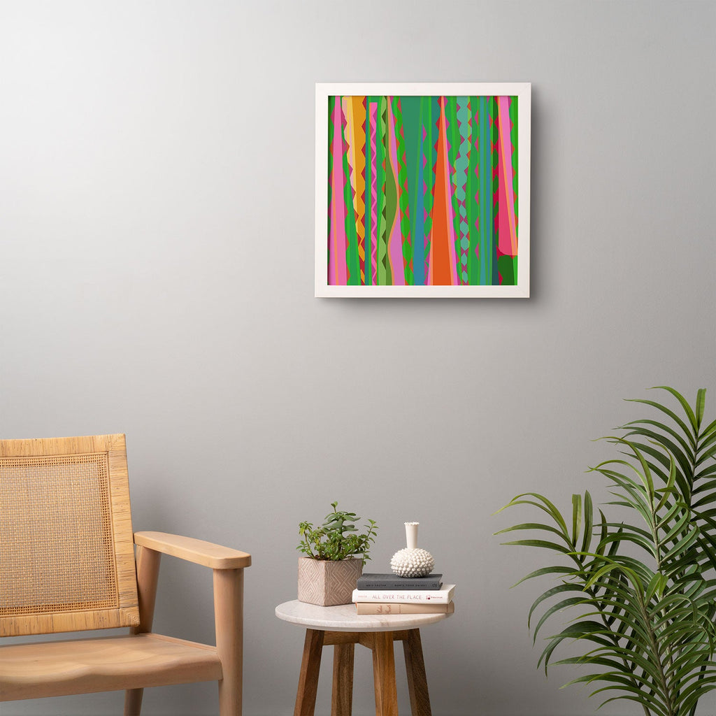 Mirimo Bazaar Brazil Green Framed Wall Art