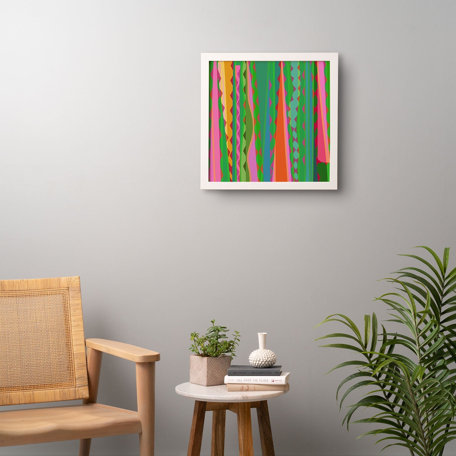Mirimo Bazaar Brazil Green Framed Wall Art
