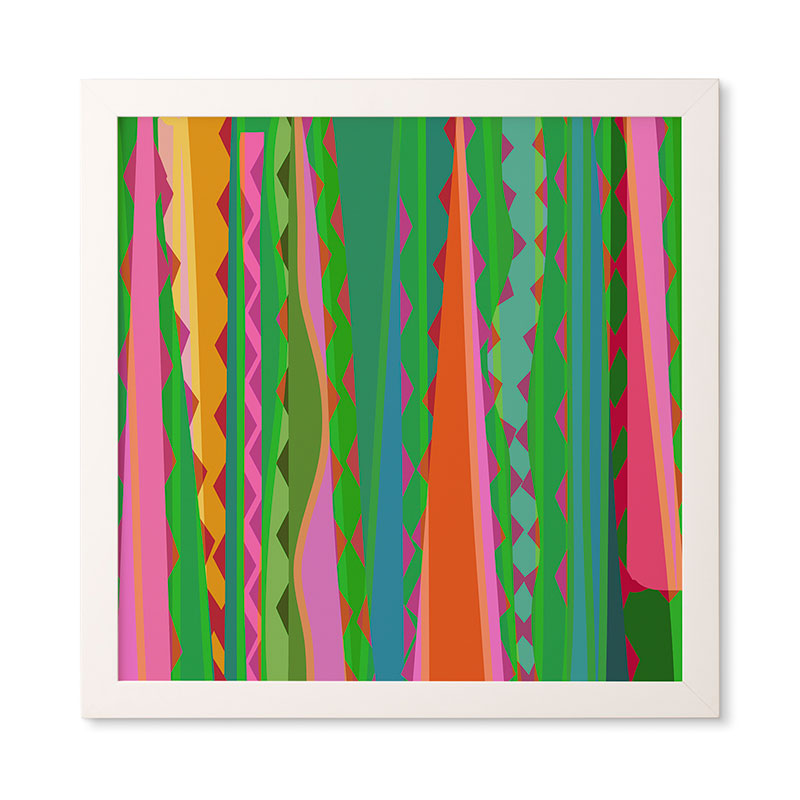Mirimo Bazaar Brazil Green Framed Wall Art