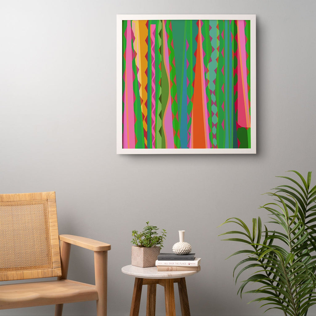 Mirimo Bazaar Brazil Green Framed Wall Art