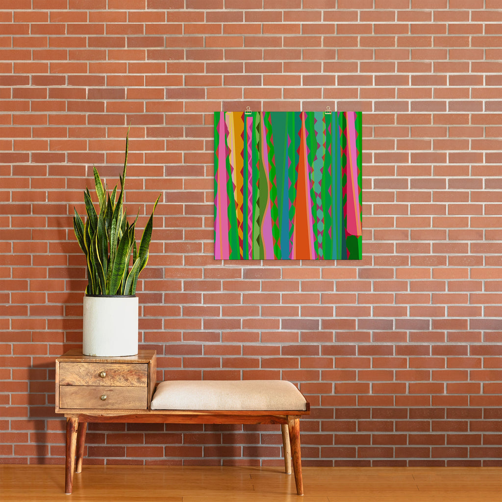 Mirimo Bazaar Brazil Green Art Print