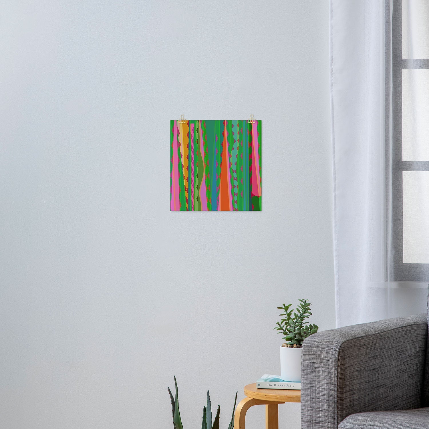 Mirimo Bazaar Brazil Green Art Print