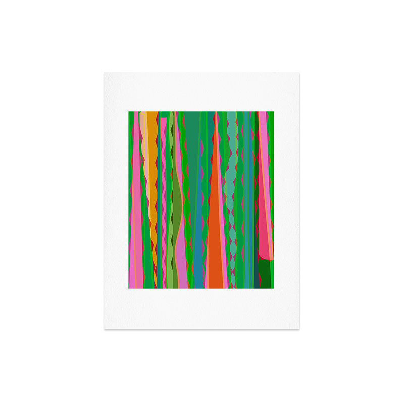 Mirimo Bazaar Brazil Green Art Print