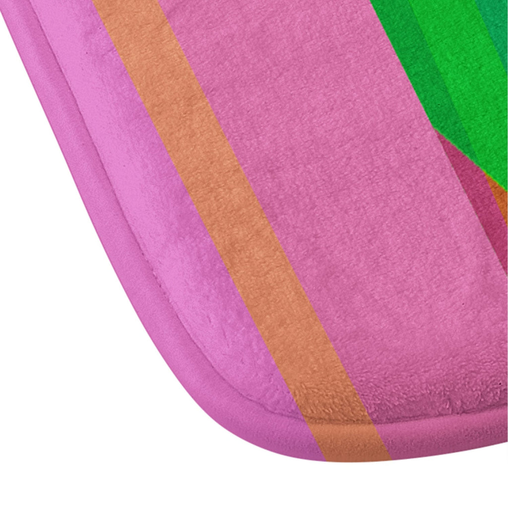 Mirimo Bazaar Brazil Green Memory Foam Bath Mat