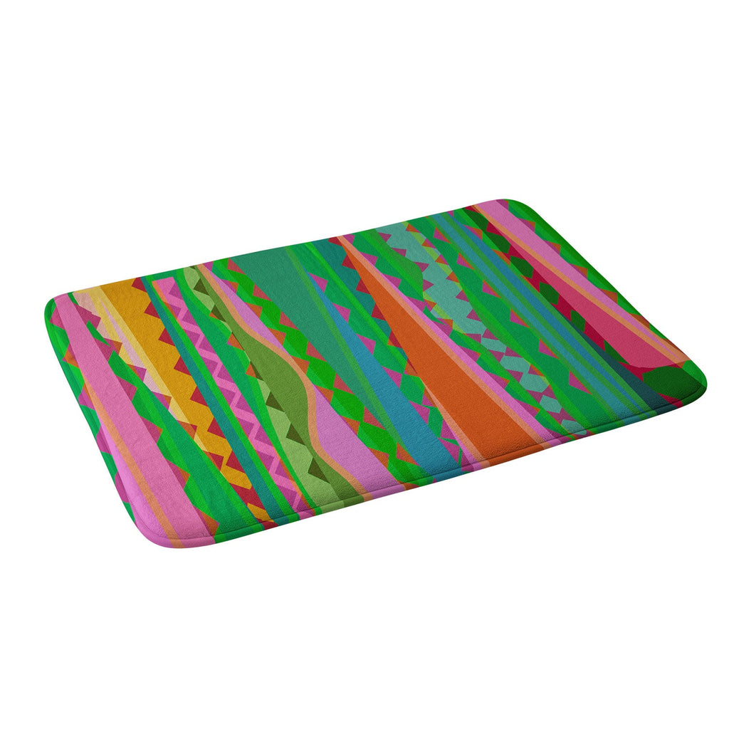 Mirimo Bazaar Brazil Green Memory Foam Bath Mat