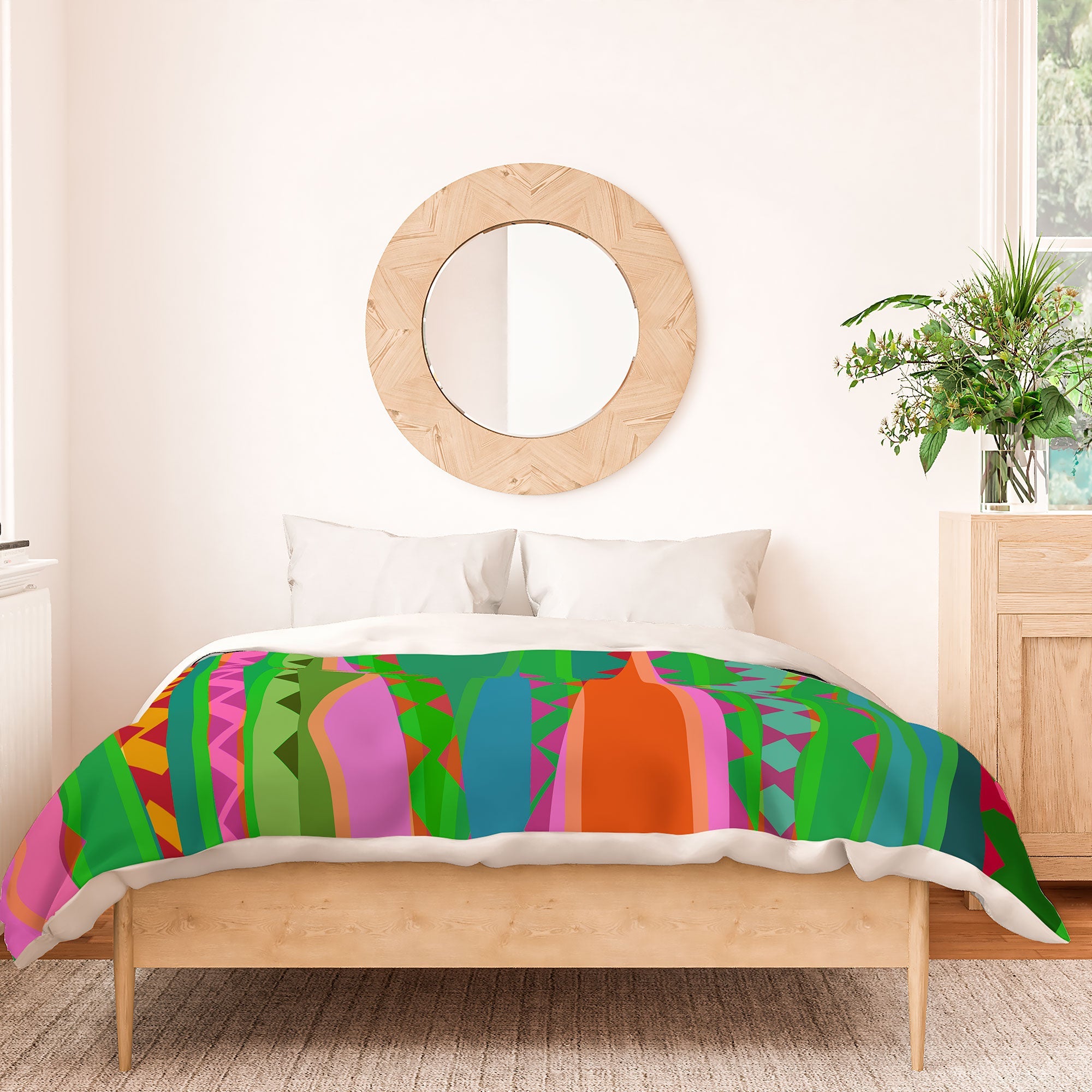Mirimo Bazaar Brazil Green Duvet Cover