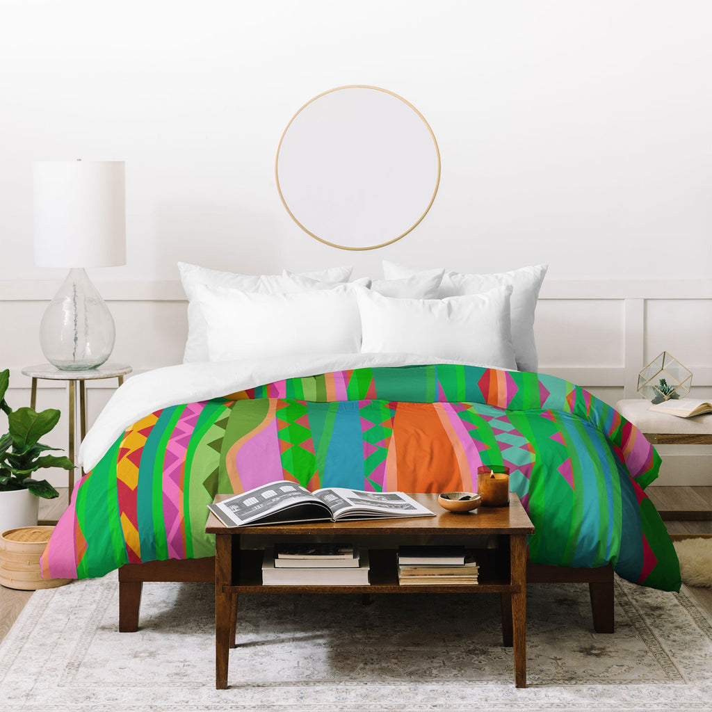 Mirimo Bazaar Brazil Green Duvet Cover