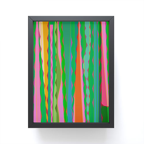 Mirimo Bazaar Brazil Green Framed Mini Art Print
