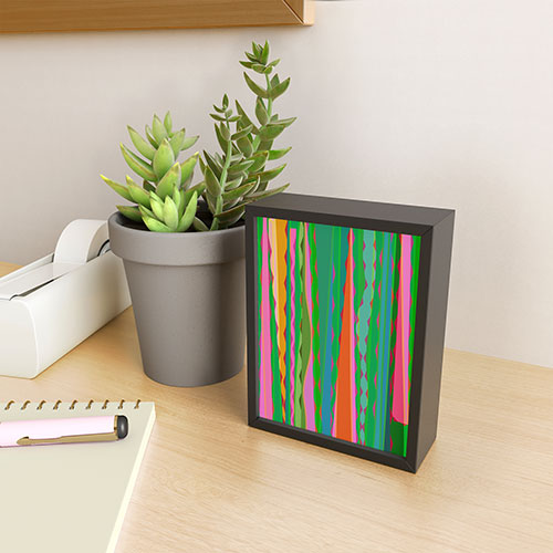 Mirimo Bazaar Brazil Green Framed Mini Art Print