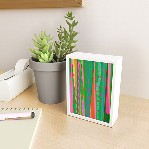 Mirimo Bazaar Brazil Green Framed Mini Art Print