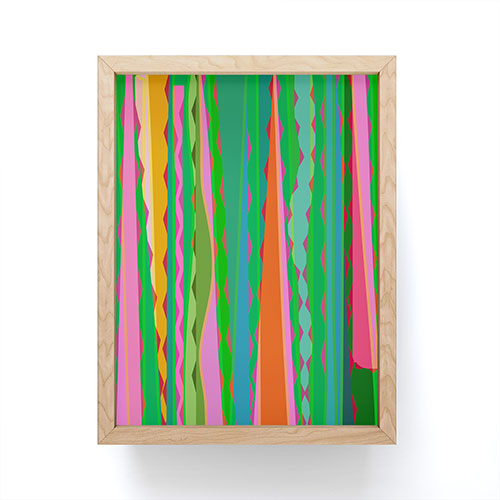 Mirimo Bazaar Brazil Green Framed Mini Art Print