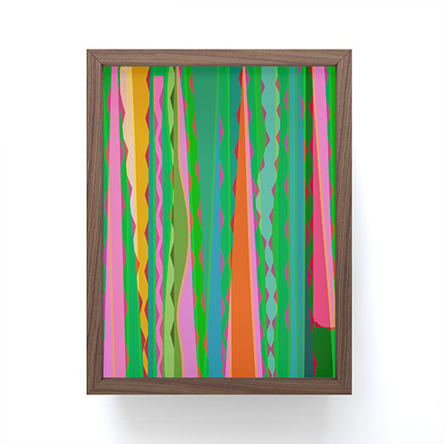 Mirimo Bazaar Brazil Green Framed Mini Art Print