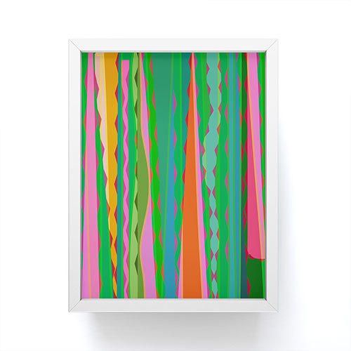 Mirimo Bazaar Brazil Green Framed Mini Art Print